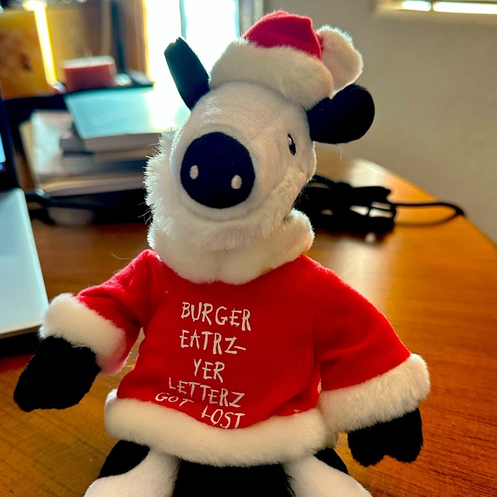 Chick-fil-A Santa Cow Plush